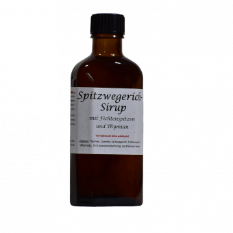 Spitzwegerich-Sirup (ohne Zuckerzusatz) - 100 ml 